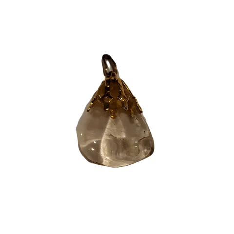 pendentif en quartz rutile | semi precious stone