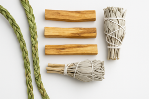 Image générée de foin d'odeur avec palo santo et sauge