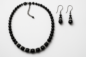 Optimized black jewelry set